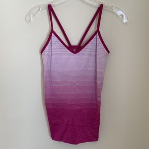 ALO Yoga Air Land Ocean Pink and Purple Ombre Tank Top